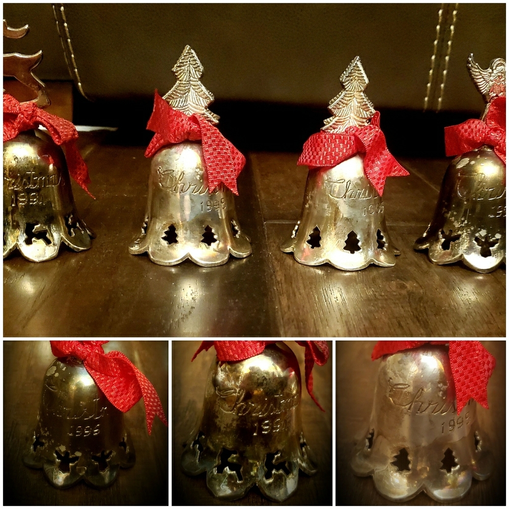 Silver bells set of 4